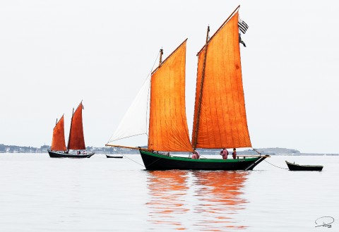 Photo Sinagot, traditional sailing par Philip Plisson