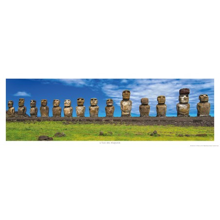 Statues Moaï sur l'île de Pâques