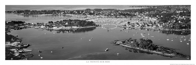 Photo La Trinité sur Mer vue du pont, Morbihan par Philip Plisson