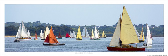 Photo Voiliers de tradition dans le Golfe du Morbihan par Philip Plisson