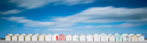 Photo Cabines de plage en Picardie par Emmanuel Deparis