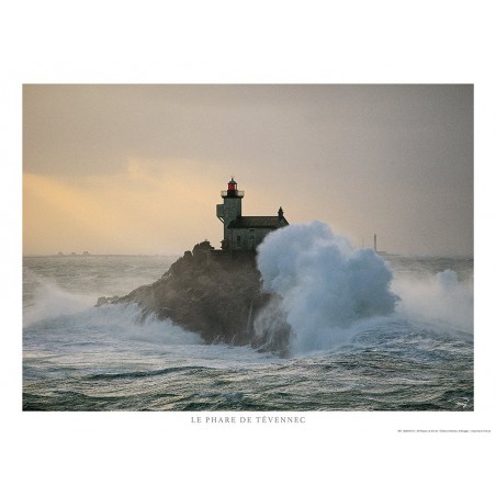 Le phare de Tévennec à la pointe Finistère, Bretagne