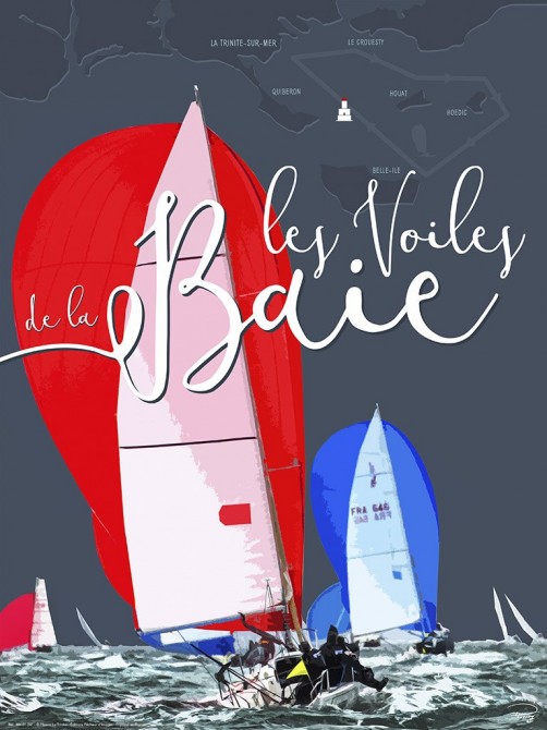 Photo Affiche Les Voiles de la Baie, régate en Bretagne par Philip Plisson