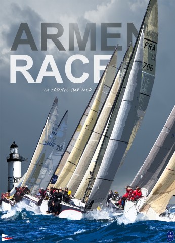 Photo Poster Armen Race, racing along the Brittany coasts par Philip Plisson
