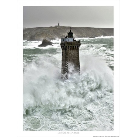 Le phare de la Vieille devant la Pointe du Raz, Bretagne