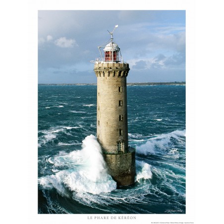 Le phare de Kéréon entre les îles de Molène et de Ouessant, Bretagne