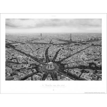 Paris, l'Etoile vue du ciel