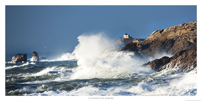 Photo Coup de vent sur la pointe du Percho, Morbihan par Philip Plisson