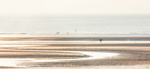 Photo Basse mer, plage du Touquet dans le Pas-de-Calais par Philip Plisson