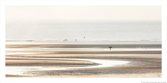 Photo Basse mer, plage du Touquet dans le Pas-de-Calais par Philip Plisson