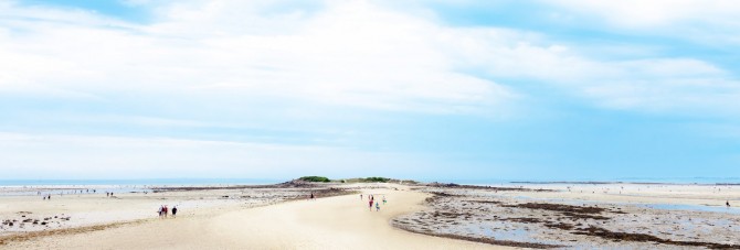 Photo La Trinité-sur-Mer, plage du Men Du par Philip Plisson