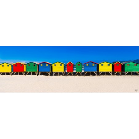 Cabanes colorées, Afrique du Sud