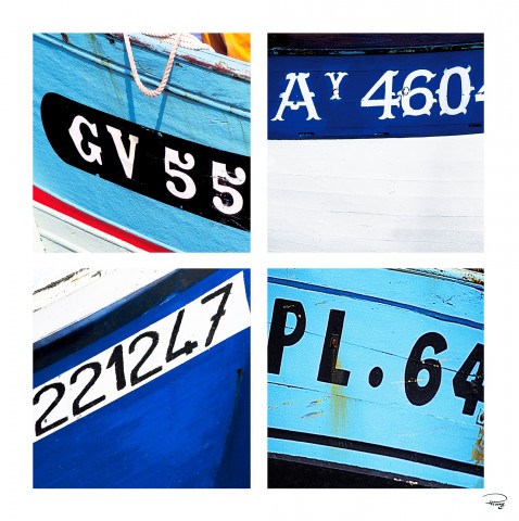 Photo Blue and white hulls, fishing boats par Philip Plisson