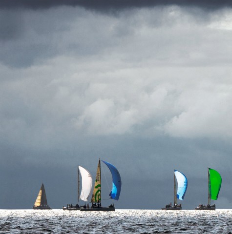 Photo Sailing boats in regatta par Philip Plisson