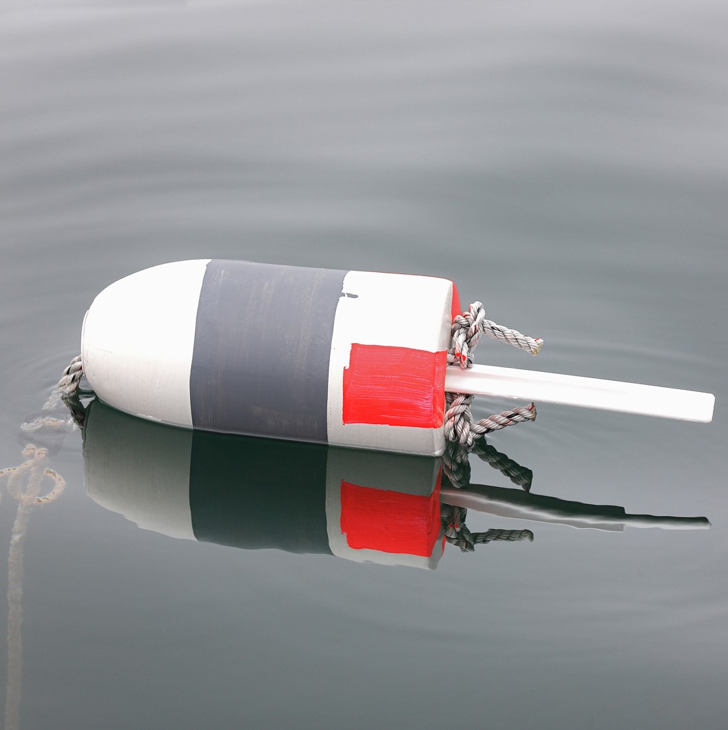 Canvas Trio fishing trap buoys by Philip Plisson • Galerie Plisson