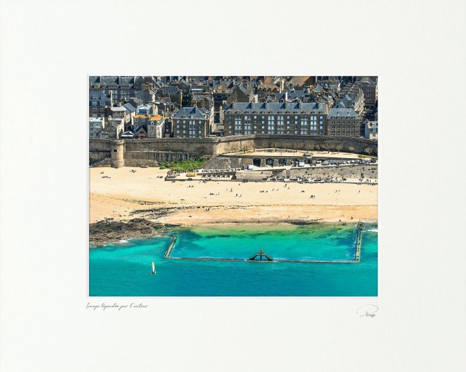 Photo La piscine de la plage du Bon Secours à Saint-Malo par Philip Plisson