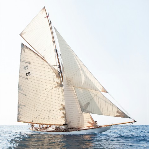 Photo Tuiga, classic yacht par Philip Plisson