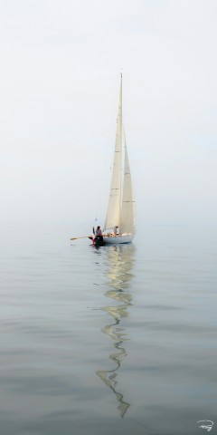 Photo 6 meter JI, classic yacht par Philip Plisson