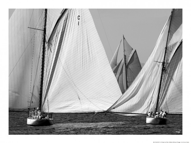 Photo Mur de voiles, classique yacht par Philip Plisson