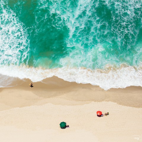 Photo On Copacabana Beach in Brazil par Philip Plisson