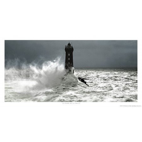 Le phare de la Vieille, mer d'Iroise