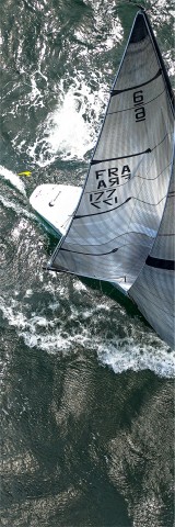 Photo 6 meters JI, sailboat in regatta par Philip Plisson