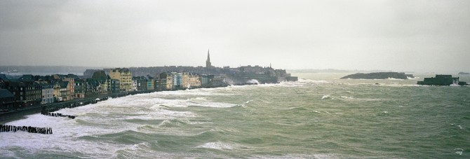 Photo Saint-Malo, tempête d'hiver par Philip Plisson