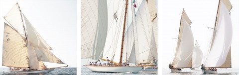 Photo Trio classic yacht par Philip Plisson