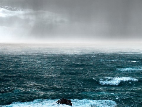 Photo Rain in the Iroise Sea, Brittany par Philip Plisson