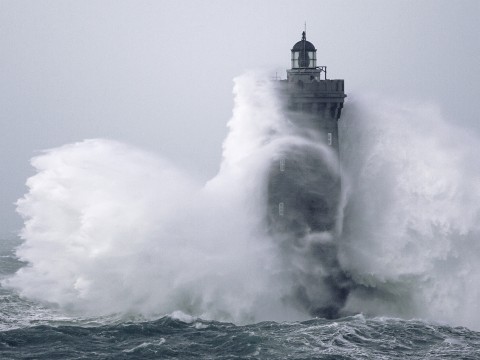 Photo Four lighthouse in the storm, Finistère par Guillaume Plisson