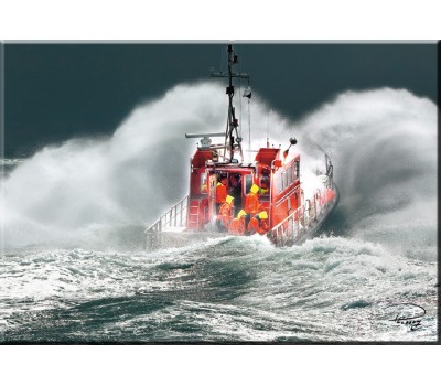Photo Magnet, Bateau de sauvetage en mer par Philip Plisson