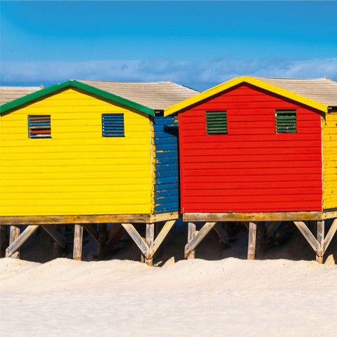 Photo Colorful huts, South Africa par Philip Plisson