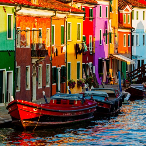 Photo L'île de Burano, dans la lagune de Venise par Philip Plisson