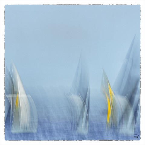 Photo Spi 2022 - Laying time on the regatta par Philip Plisson