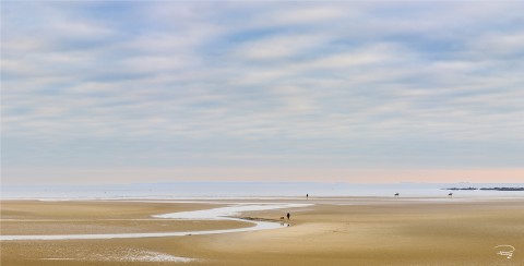 Photo Chevaux sur la plage du Men-Du par Philip Plisson
