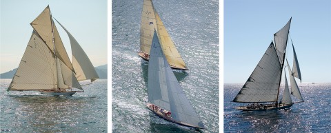 Photo Triptych Classic boats par Philip Plisson