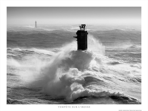 Photo Storm in the Iroise sea - Nividic lighthouse par Guillaume Plisson