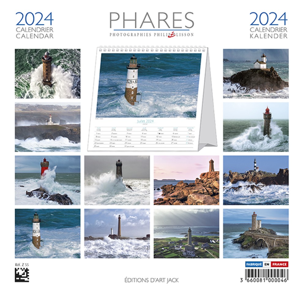 Calendrier 2024 - Phares - Philip Plisson • Galerie Plisson - La