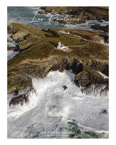 Photo The Poulains lighthouse, Belle Isle en Mer par Philip Plisson